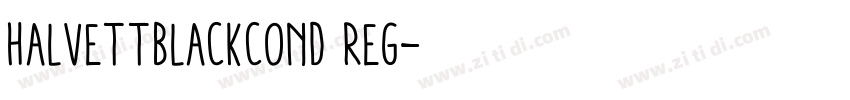 HalvettBlackCond Reg字体转换
